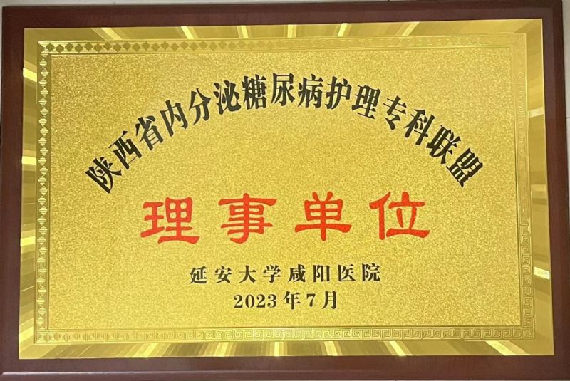 陜西省內(nèi)分泌糖尿病護(hù)理?？坡?lián)盟理事單位